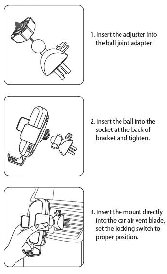 SIIG-5338509-Auto-Clamping Wireless-Charger-Mount-fig-4
