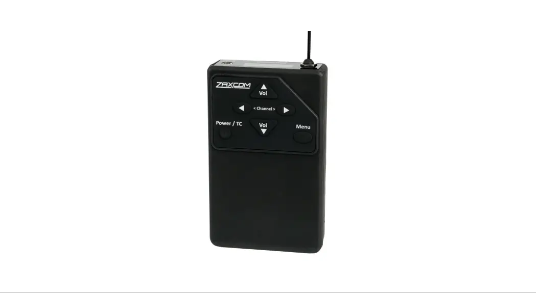 Zaxcom Urx50 Uhf Ifb Audio Receiver User Manual