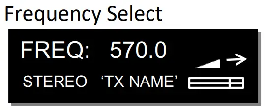 ZAXCOM URX50 UHF IFB Audio Receiver -Frequency