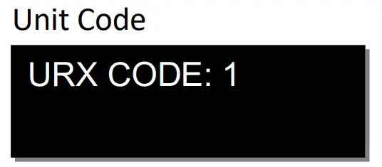 ZAXCOM URX50 UHF IFB Audio Receiver - Unit Code