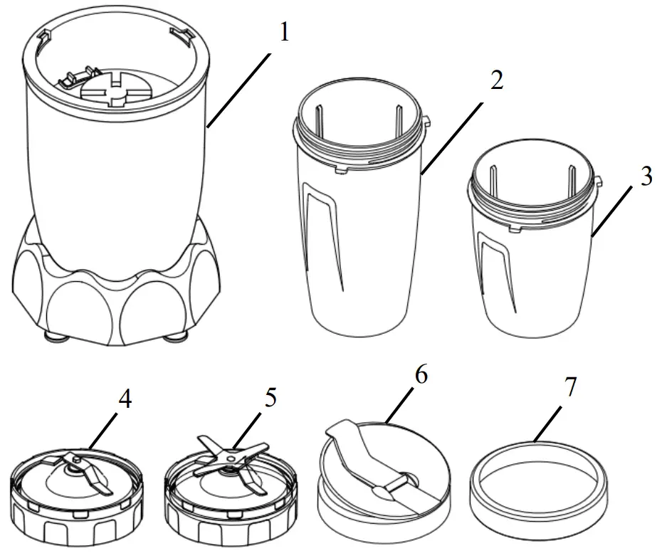 anko WBL 2105 Blender - overview