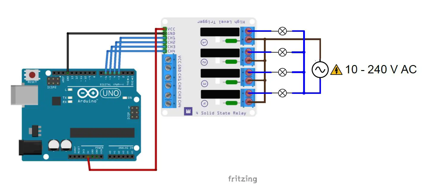 WHADDA WPM464 4 Channel Solid State Relay Module FIG 2