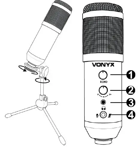 VONYX CM320W Studio Microphone USB-FIG1