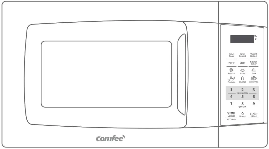Comfee EM720CPL PMB Microwave Oven - Cover