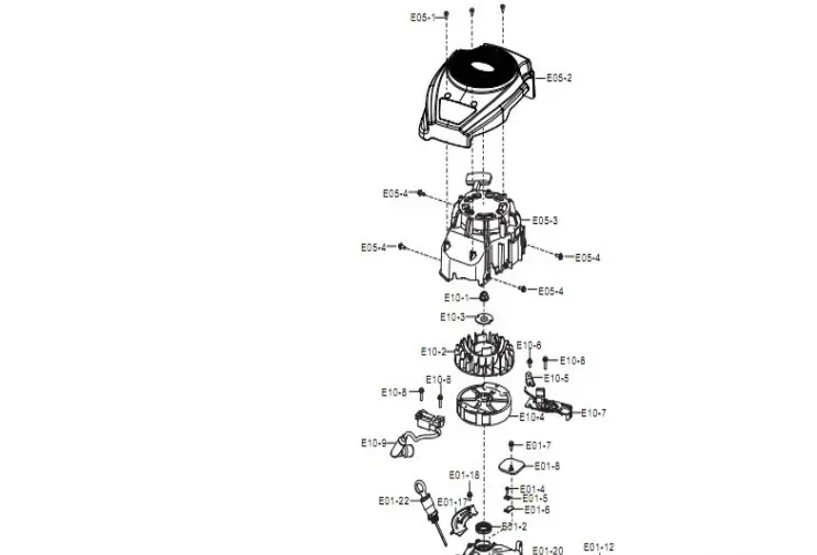 POWERSMART 22 3 In 1 Gas Self Propelled refuel part list