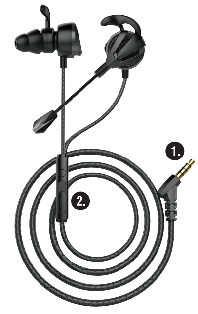 WHITE SHARK GE-537 Blackbird Gaming Earphones