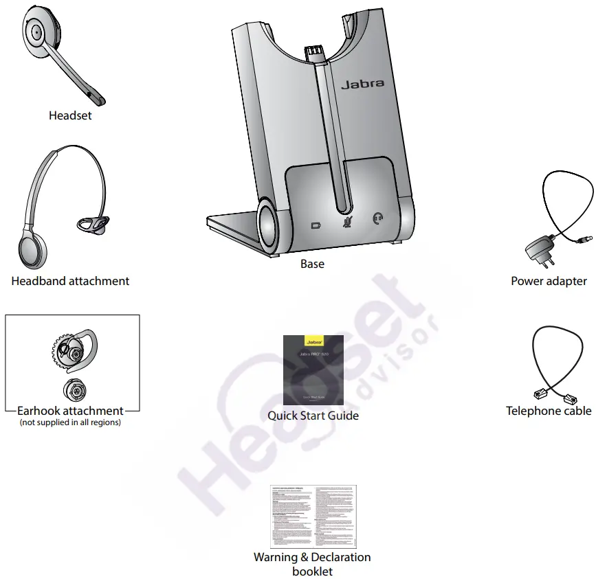 Jabra 920pro Mono Wireless Headset - FIG 2