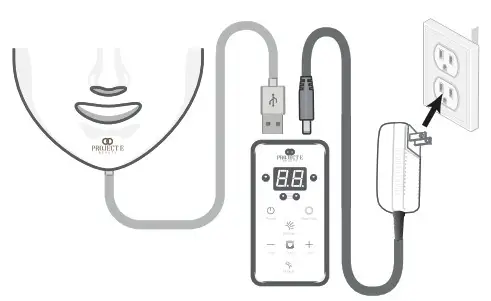 PROJECT E BEAUTY PE021 Skin Rejuvenation Photon Mask - Use of the Device 2