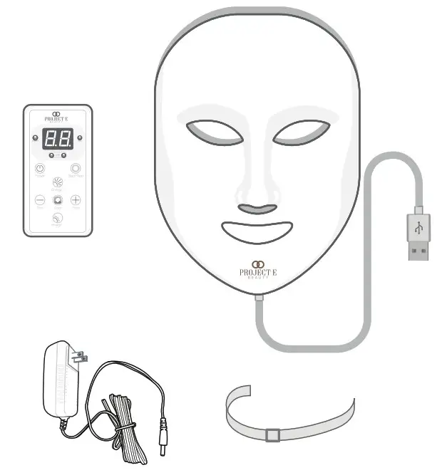 PROJECT E BEAUTY PE021 Skin Rejuvenation Photon Mask - What is Included