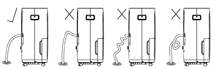 FREONIC FHCD351AWG Dehumidifier - REMOVING COLLECTED WATER 3