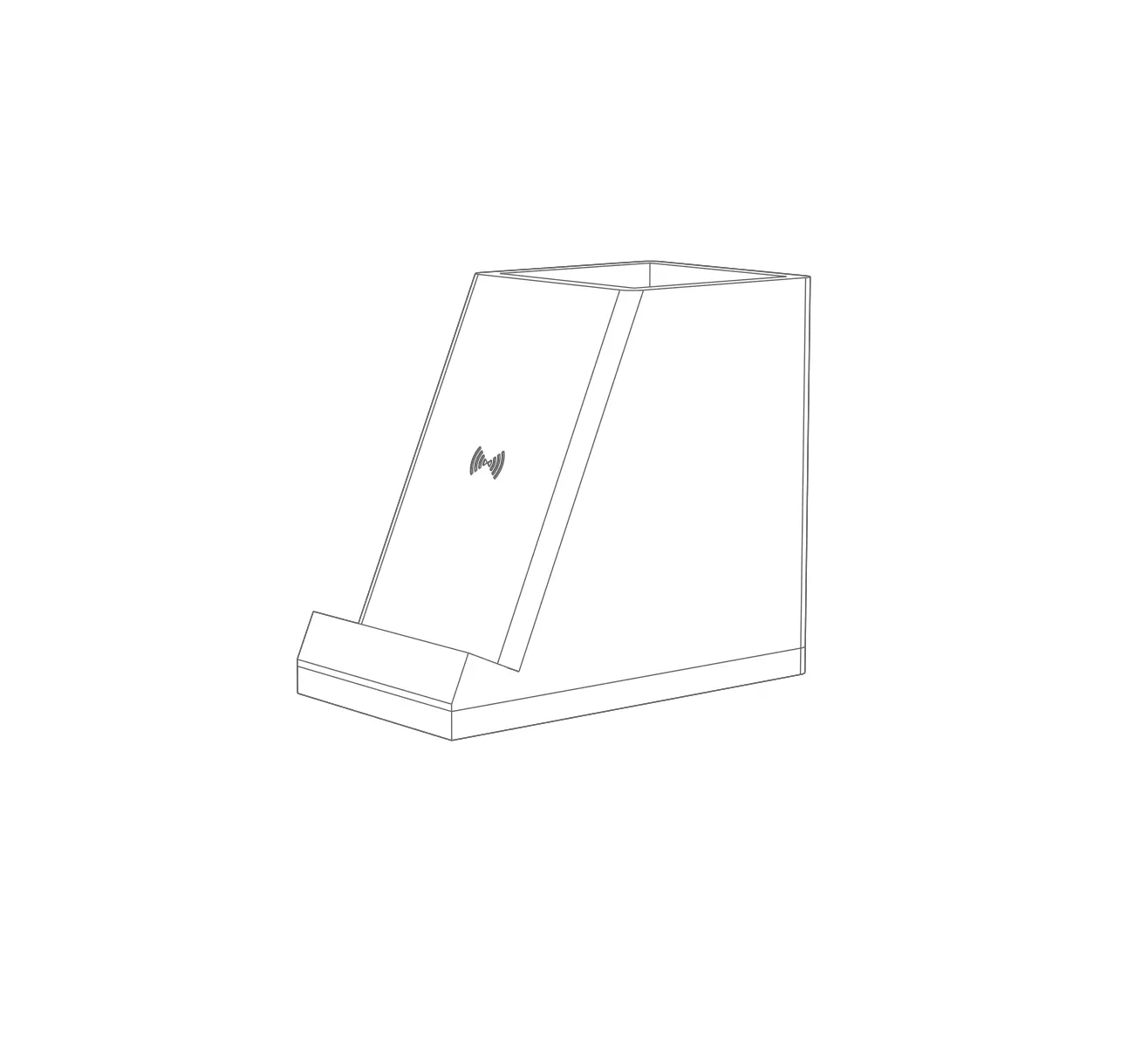 Gem Group 101518 Auden Bamboo Wireless Charging Pencil Cup Instruction Manual