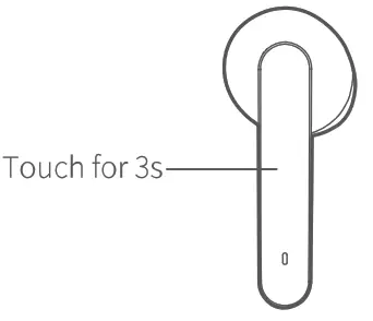 QCY T3 True Wireless -paower off