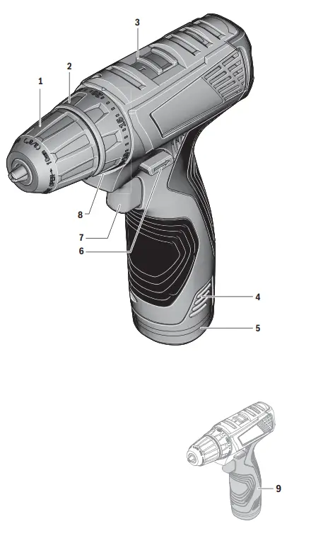 BOSCH GSR 120-LI Professional Cordless Driver Drill 1