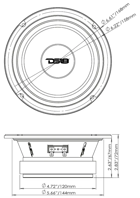 DS18-PRO-X6MSE-6.5-Inch-Sealed-Back-Midrange-Loudspeaker-fig-1