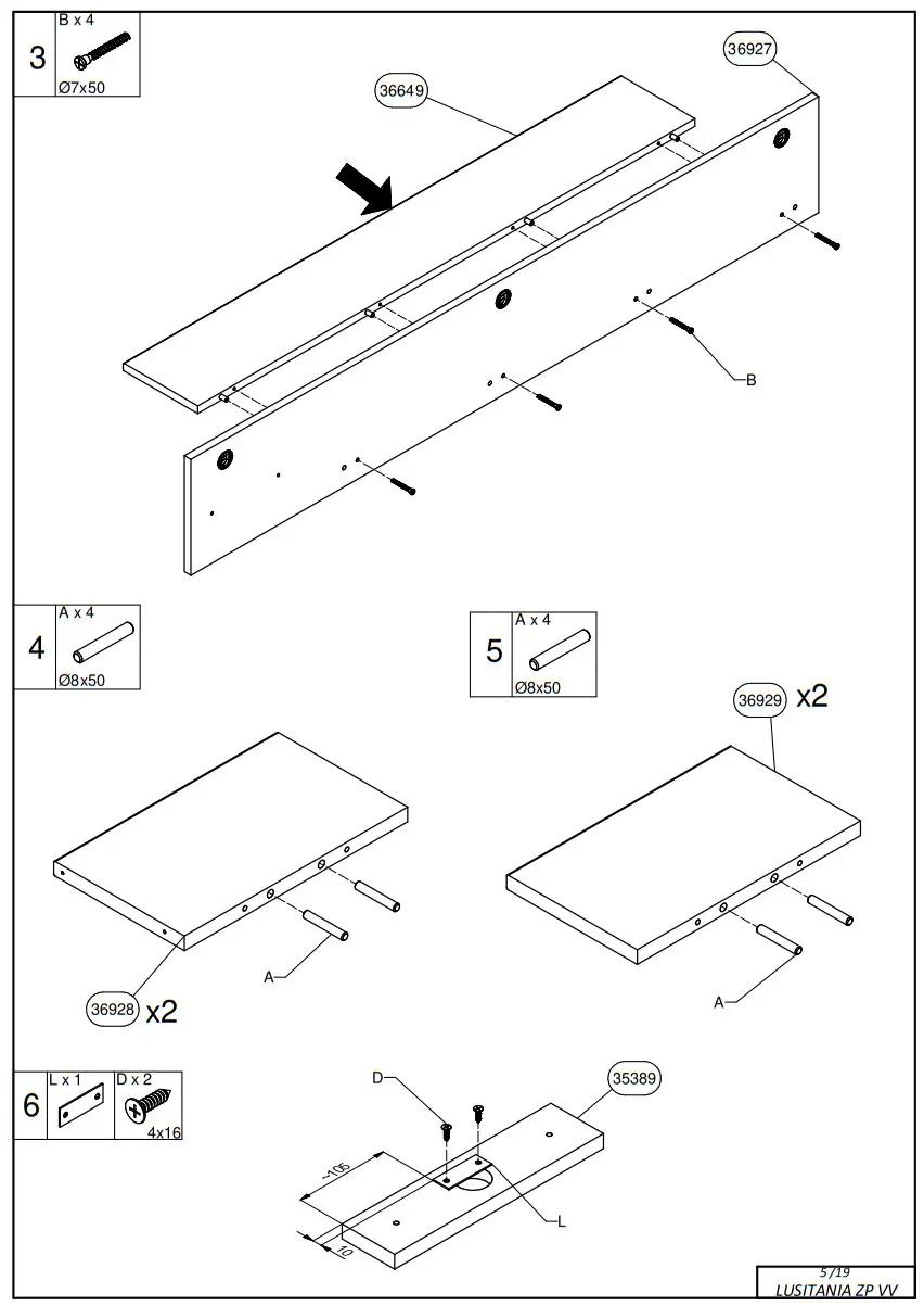 FORMA IDEALE 11011471 Shelf Lusitania ZP VV - figure 5
