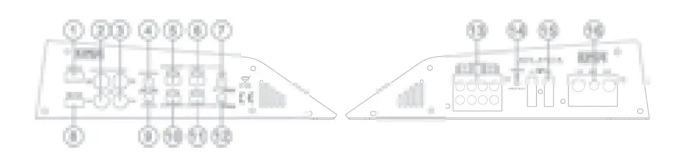 EDGE DBX Series 4 Channel 1600 watts Amplifier 7