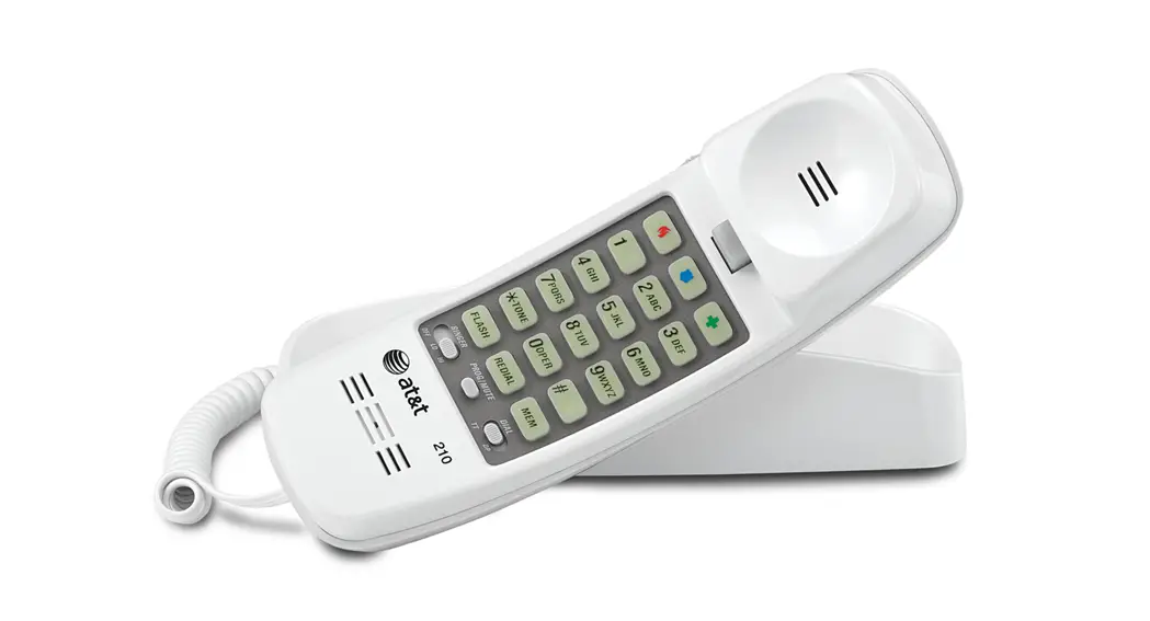 At T Trimline Memory Telephone 210 User Manual