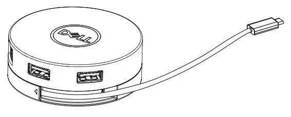 DELL DA305 6 In 1 USB C Multiport Adapter - Using your DA305 multiport adapter 2