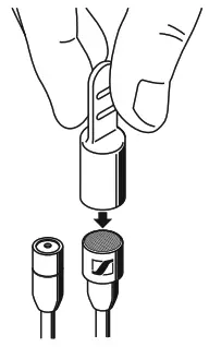 SENNHEISER MKE 2 Gold Condenser Lavalier Microphone - Makeup protection