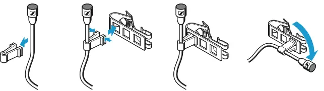 SENNHEISER MKE 2 Gold Condenser Lavalier Microphone - clothing