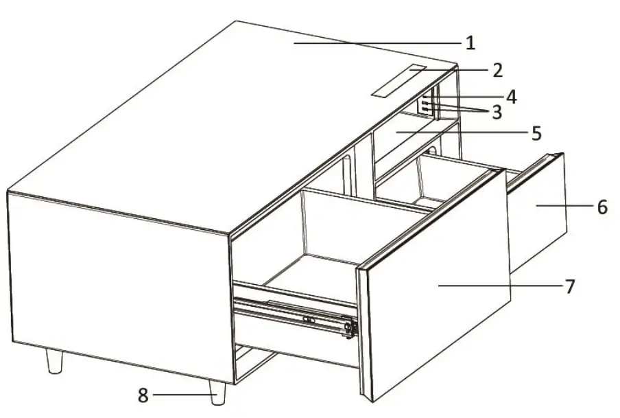 emerio TBT-127183 Multimedia Cooling Table 3