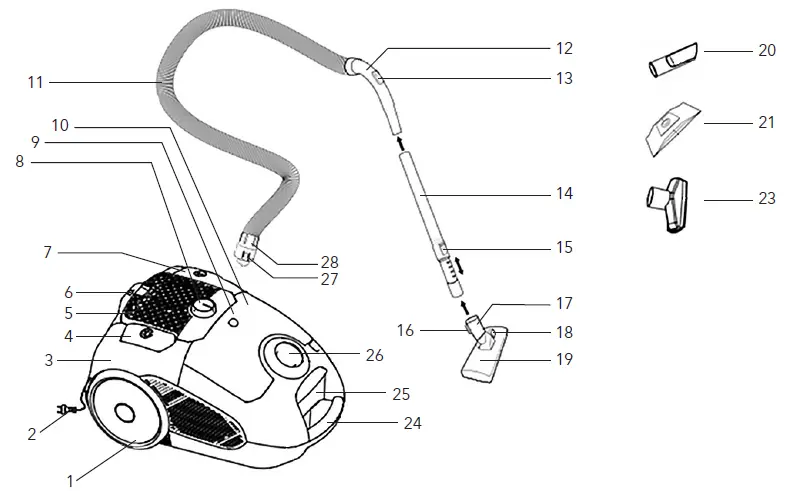 TESLA-BG300G-Vacuum-Cleaner-fig-1