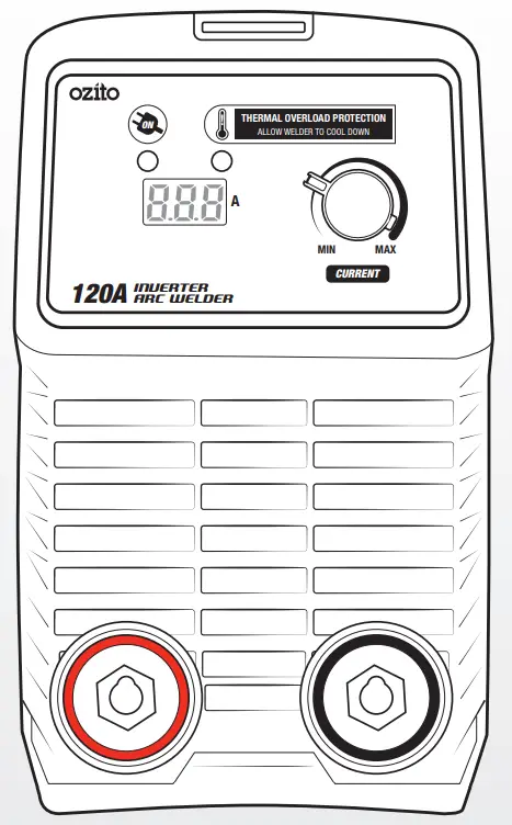ozito IAW-120 120A Inverter Arc Welder Kit