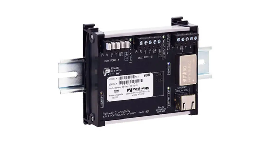Pathway 6822 Pwrep Din P3 Rdmhub Dmx Rdm Merger Instruction Manual Pathway 6822 Pwrep Din P3 Rdmhub Dmx Rdm Merger Instruction Manual