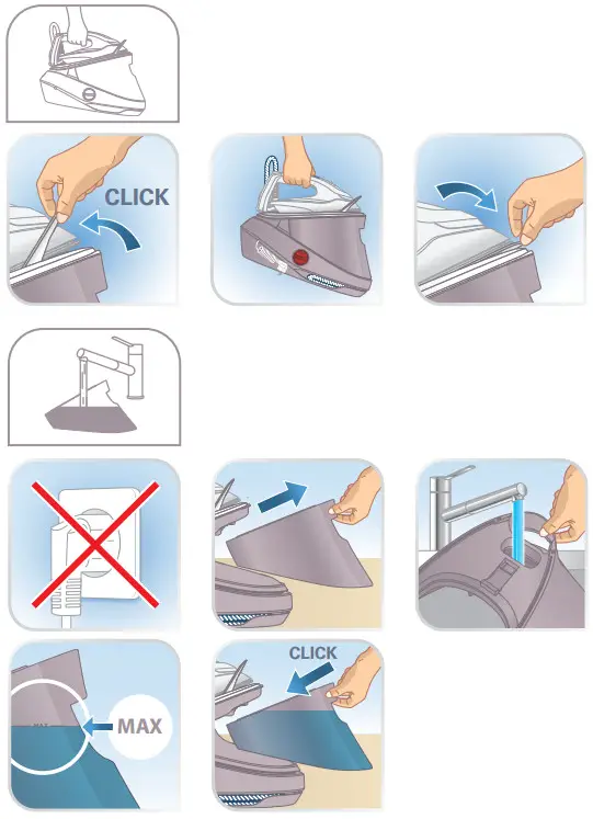 Tefal GV9820E0 Pro Express Vision Steam Iron - Figure 9