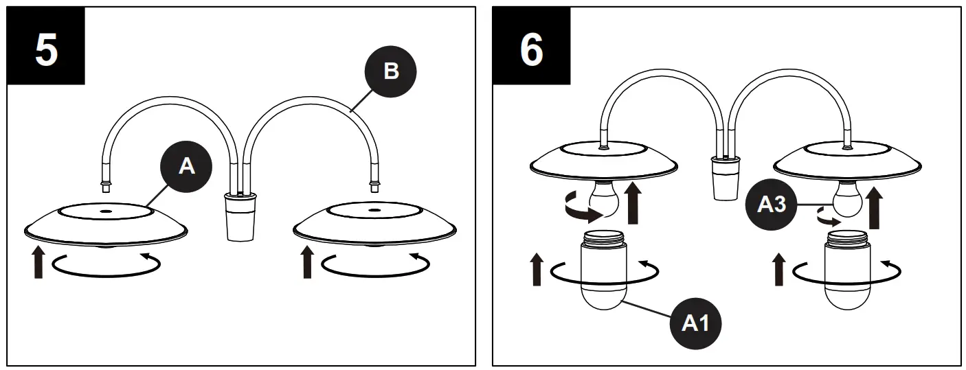 LUTEC 6940004012 LED Solar Post Lantern - ASSEMBLY INSTRUCTIONS 2