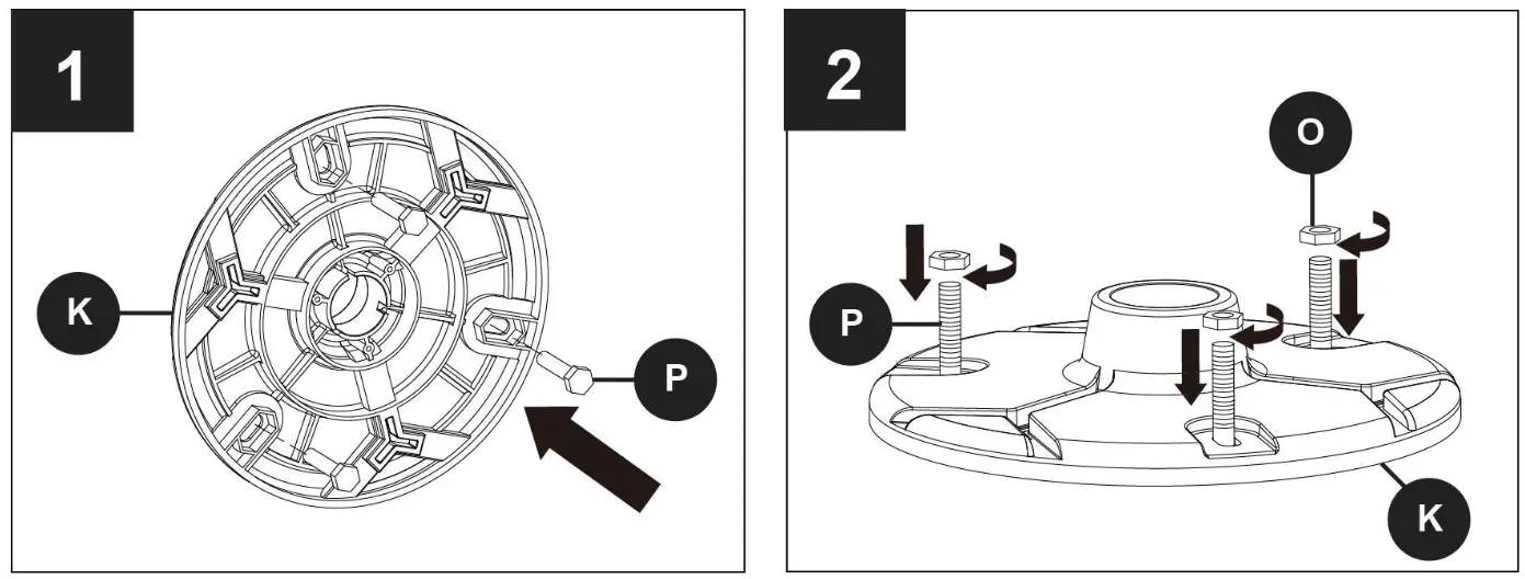 LUTEC 6940004012 LED Solar Post Lantern - GROUND STAKE