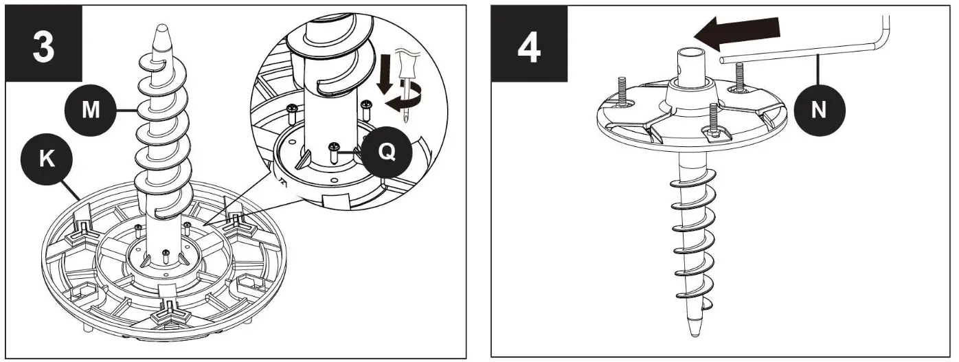 LUTEC 6940004012 LED Solar Post Lantern - GROUND STAKE1
