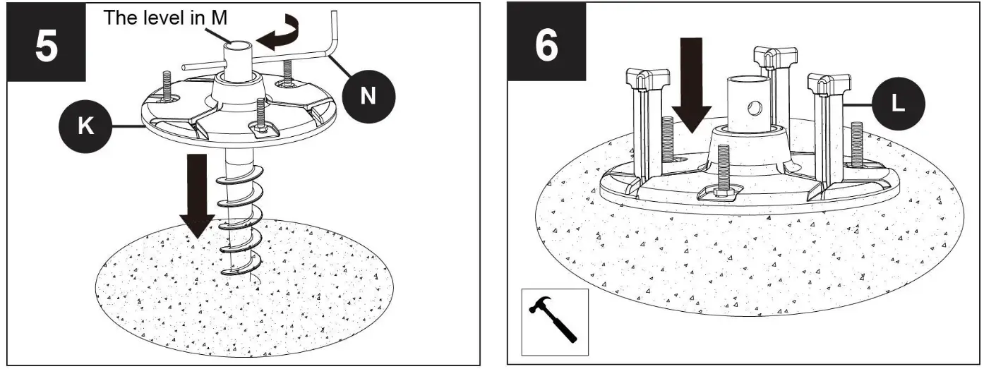 LUTEC 6940004012 LED Solar Post Lantern - GROUND STAKE2