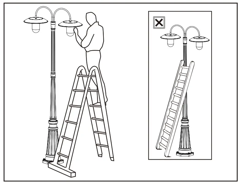 LUTEC 6940004012 LED Solar Post Lantern - REPLACEMENT