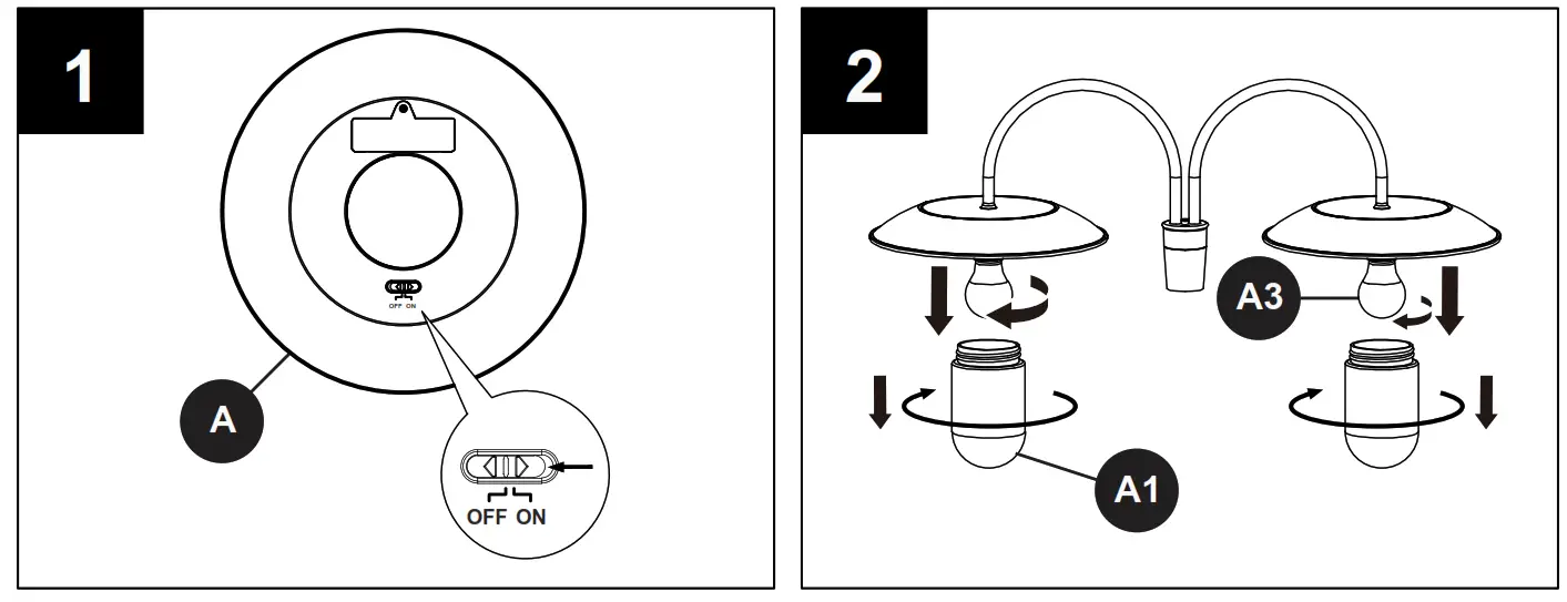LUTEC 6940004012 LED Solar Post Lantern - REPLACEMENT3