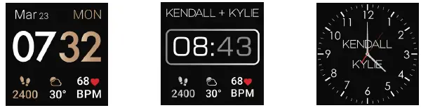 KENDALL KYLIE 343064927 Smartwatch with Bonus Interchangeable Strap Merlot-5