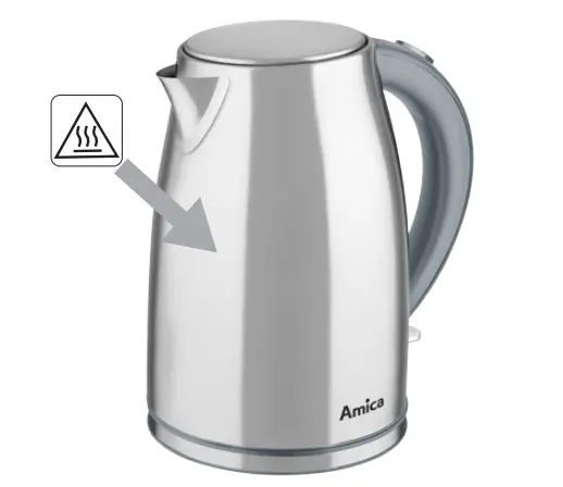 Amica KF-3038 Stainless Steel Kettle - Figure 1