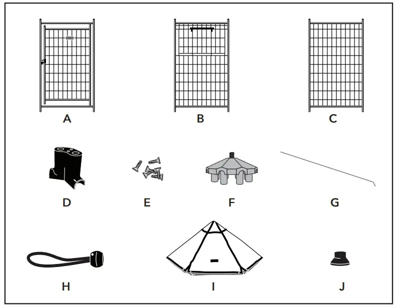 ADVANTEK 4ft The Pet Gazebo - Figure 1