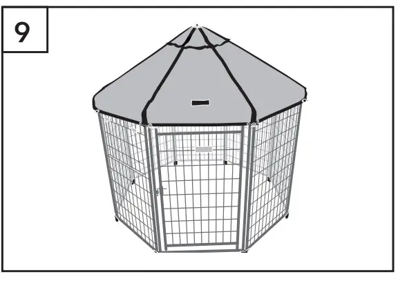 ADVANTEK 4ft The Pet Gazebo - Figure 10