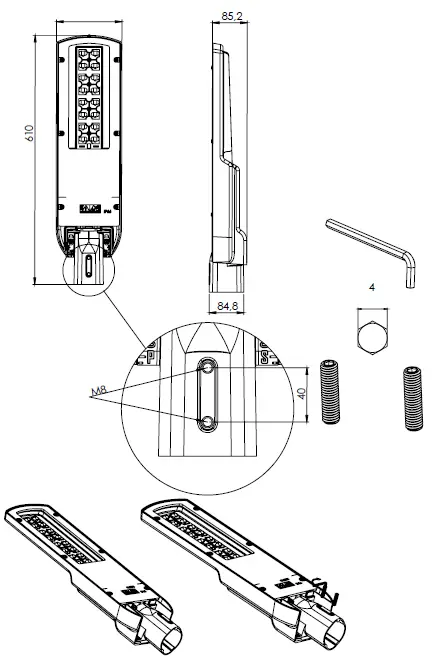 AURA LIGHT Berzelia Street CL2070-6