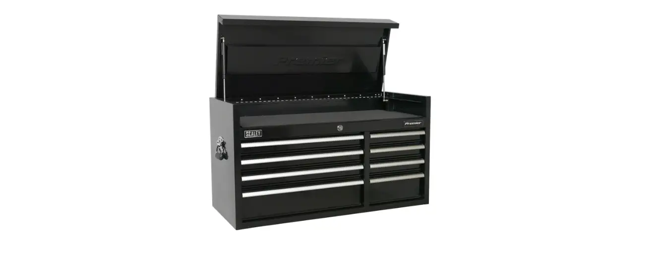 Sealey Ptb104008 Topchest 8 Drawer 1040mm Heavy-duty Black Instructions