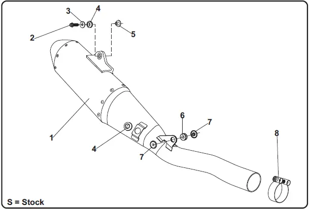 YOSHIMURA YZ450F RS4 Slip-On Exhaust System-1