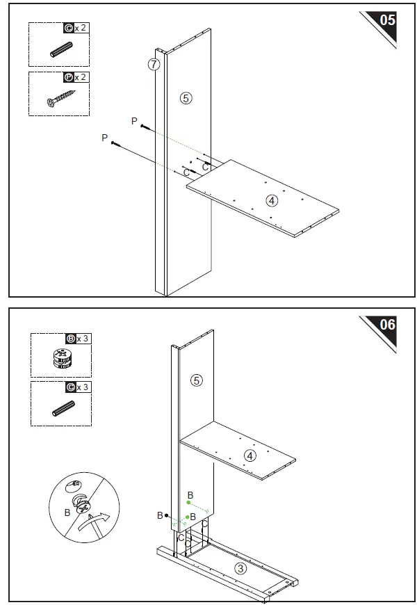 HOMCOM 839-406 Farmhouse Kitchen Sideboard Buffet Table 11
