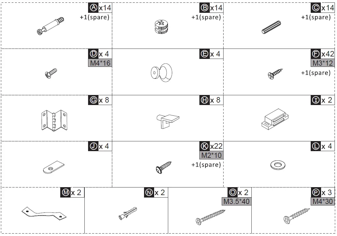 HOMCOM 839-406 Farmhouse Kitchen Sideboard Buffet Table 7