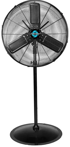 TORNADO HI-FAN-24POF- WR-1P 24 Inches Outdoor 2-Speed High-Velocity Oscillating Metal Pedestal Fan
