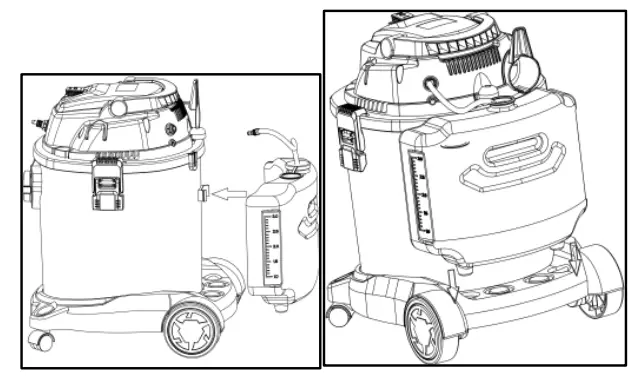 CROWN WVC 1220 Wet and Dry Vacuum Cleaner -Including Units and Accessories 2