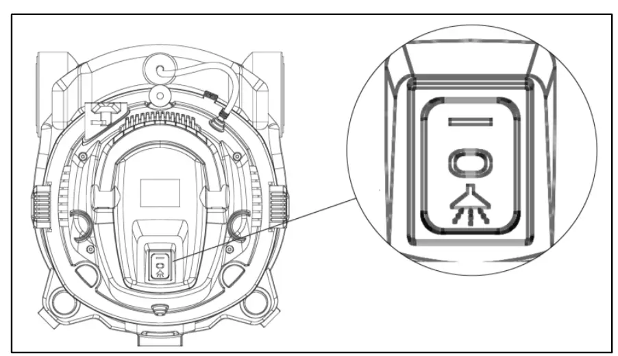 CROWN WVC 1220 Wet and Dry Vacuum Cleaner - Switch