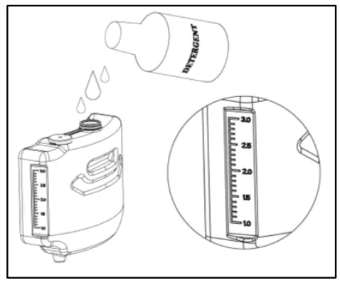 CROWN WVC 1220 Wet and Dry Vacuum Cleaner - detergent pipe 2