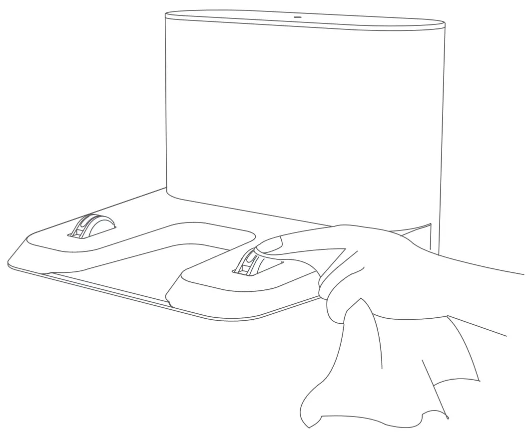 Clean the charging dock (optional)