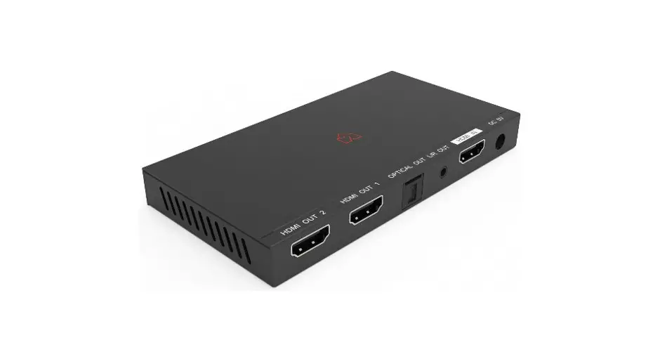 Vigillink Vlsp-ad12h20 1x2 Hdmi 2.0 Splitter With Audio De-embedded And Downscale 18gbps User Manual